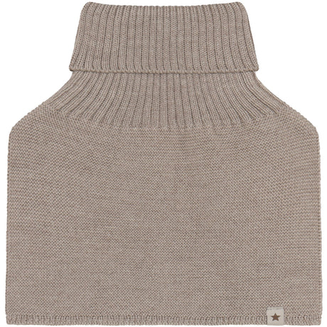 Huttelihut Camel Melange Neck Warmer Wool Knit