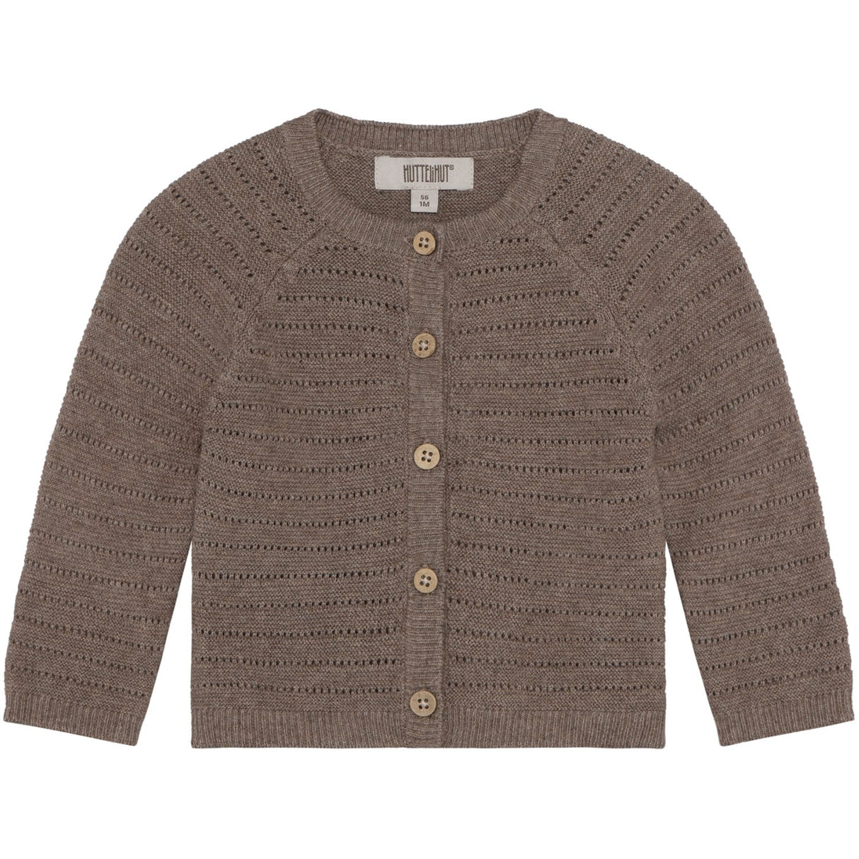 Huttelihut Cinder Melange Cardigan Knit W. Wool