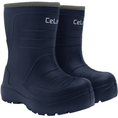 CeLaVi Navy Thermal Wellies - Embossed