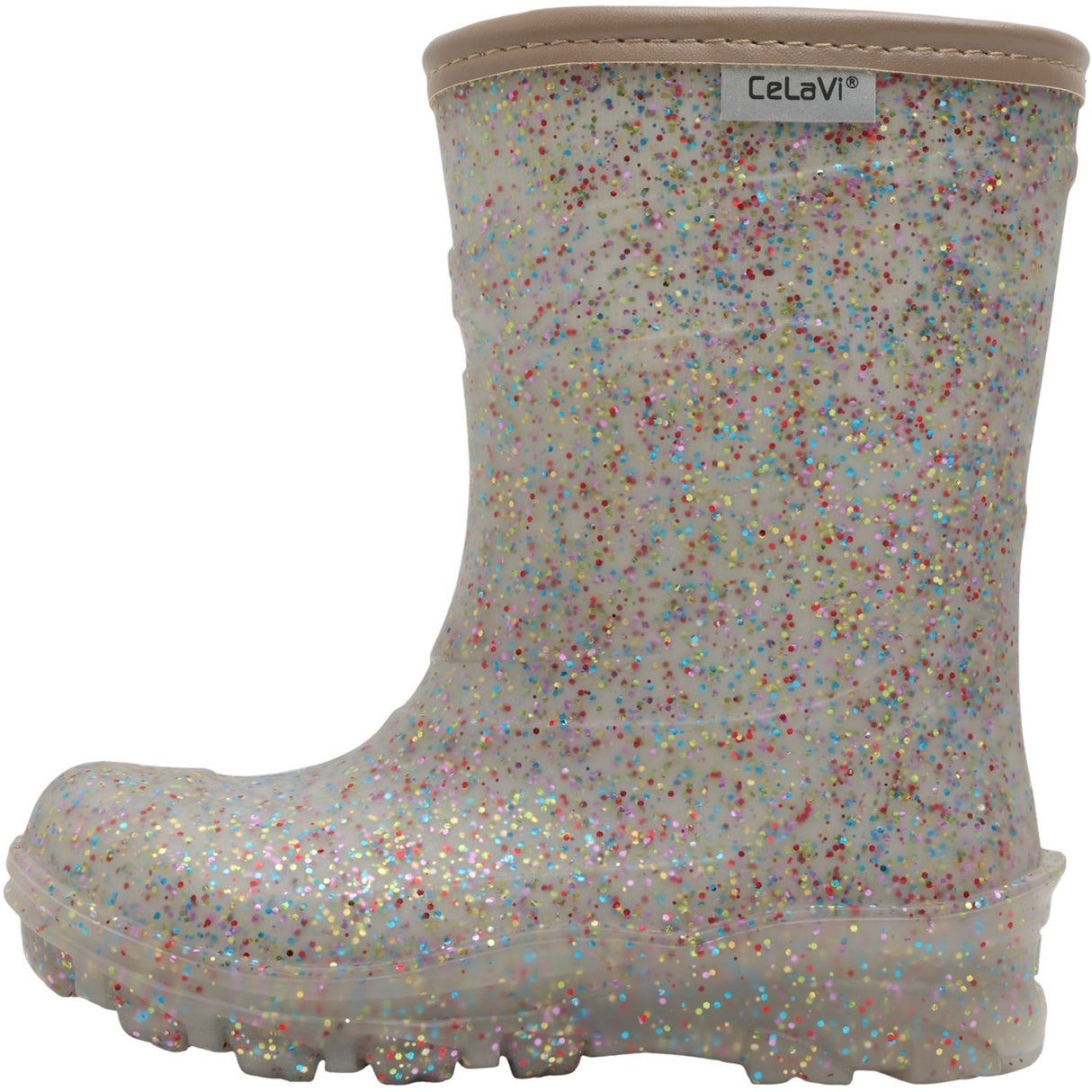 CeLaVi Silver Thermal Wellies Tpr - Embossed