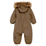 Color Kids Fossil Baby Coverall W. Fake Fur