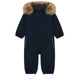 Color Kids Total Eclipse Baby Coverall W. Fake Fur