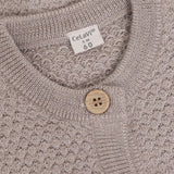 CeLaVi Mocha Meringue Melange Cardigan - Knitted