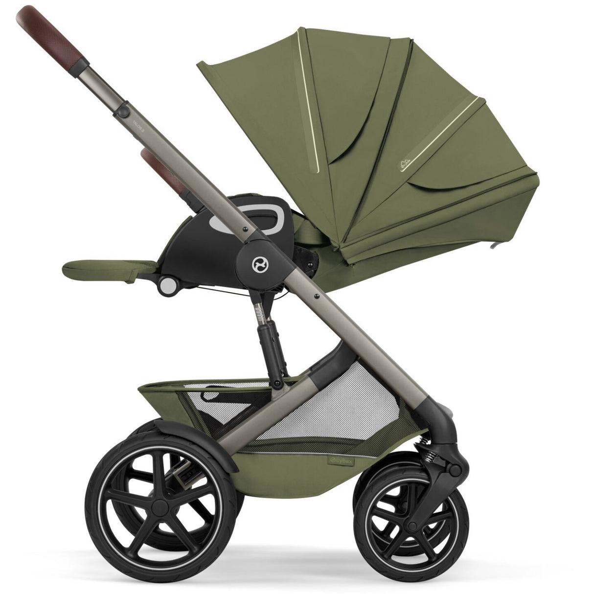 Cybex Moss Green Talos S Lux Tpe Including Foldable Cot