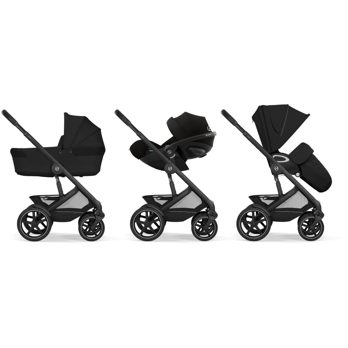 Cybex Moon Black Talos S Lux Blk Including Foldable Cot