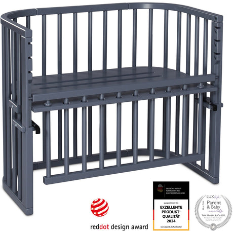 babybay® Grey Varnished Maxi Comfort Plus Co-sleeper