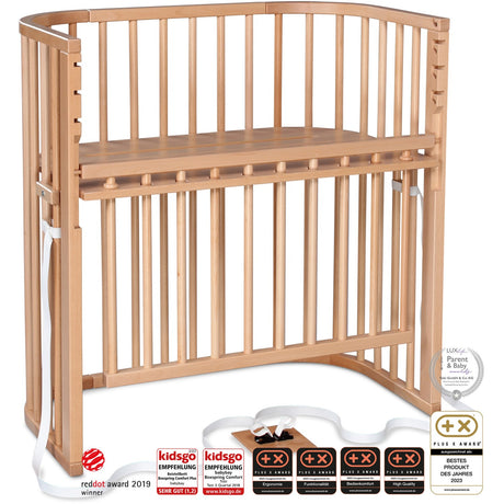 babybay® Natural Varnished Boxspring Comfort Plus Co-sleeper