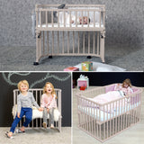 babybay® Beige Varnished Boxspring Comfort Plus Co-sleeper