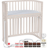 babybay® Beige Varnished Boxspring Comfort Plus Co-sleeper