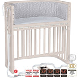 babybay® Beige Varnished Boxspring Comfort Plus Co-sleeper