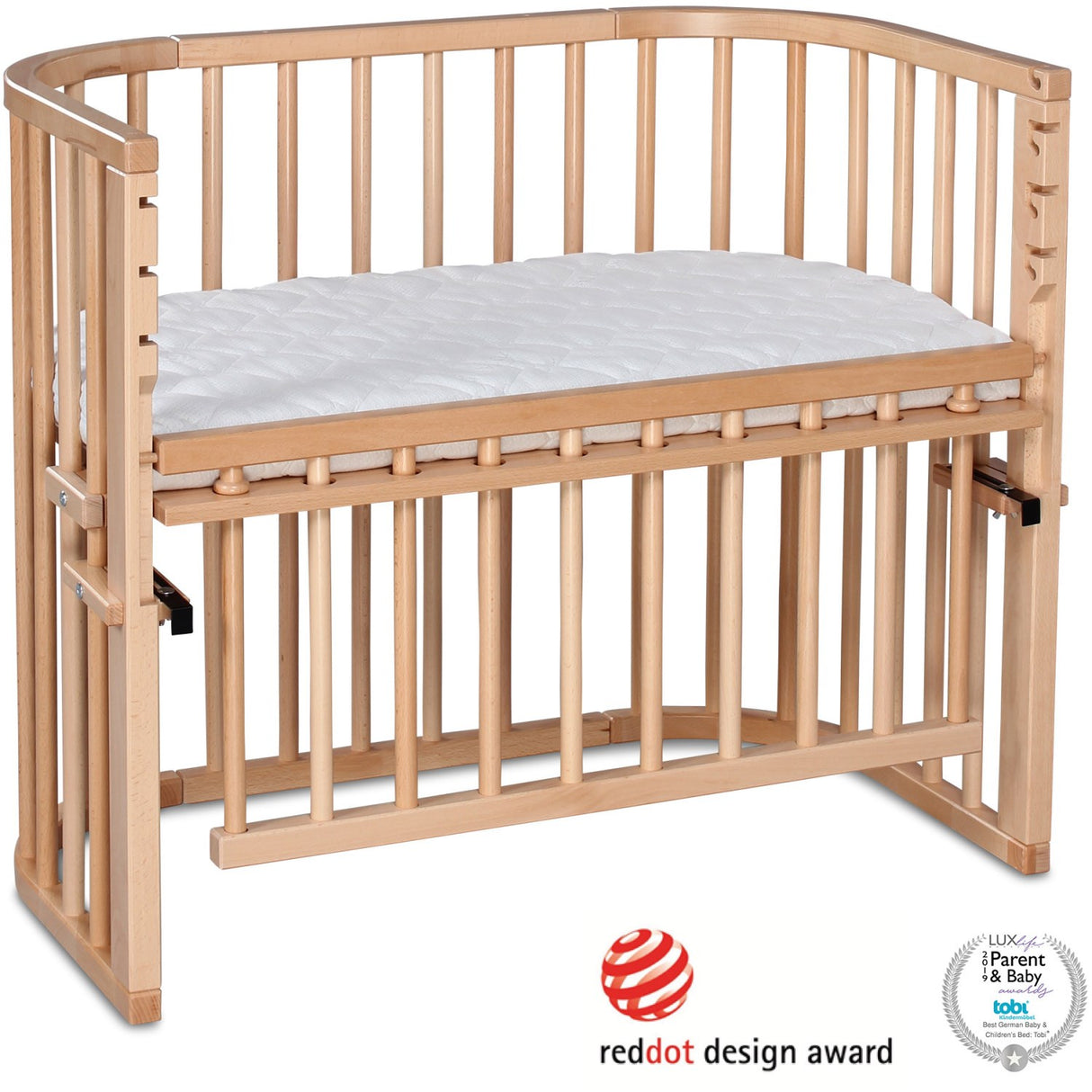 babybay® Natural Varnished Maxi Comfort Plus Co-sleeper