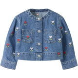 Name It Medium Blue Denim Embroided Nmfmalo Dnm Emb Jacket 5526-Bp