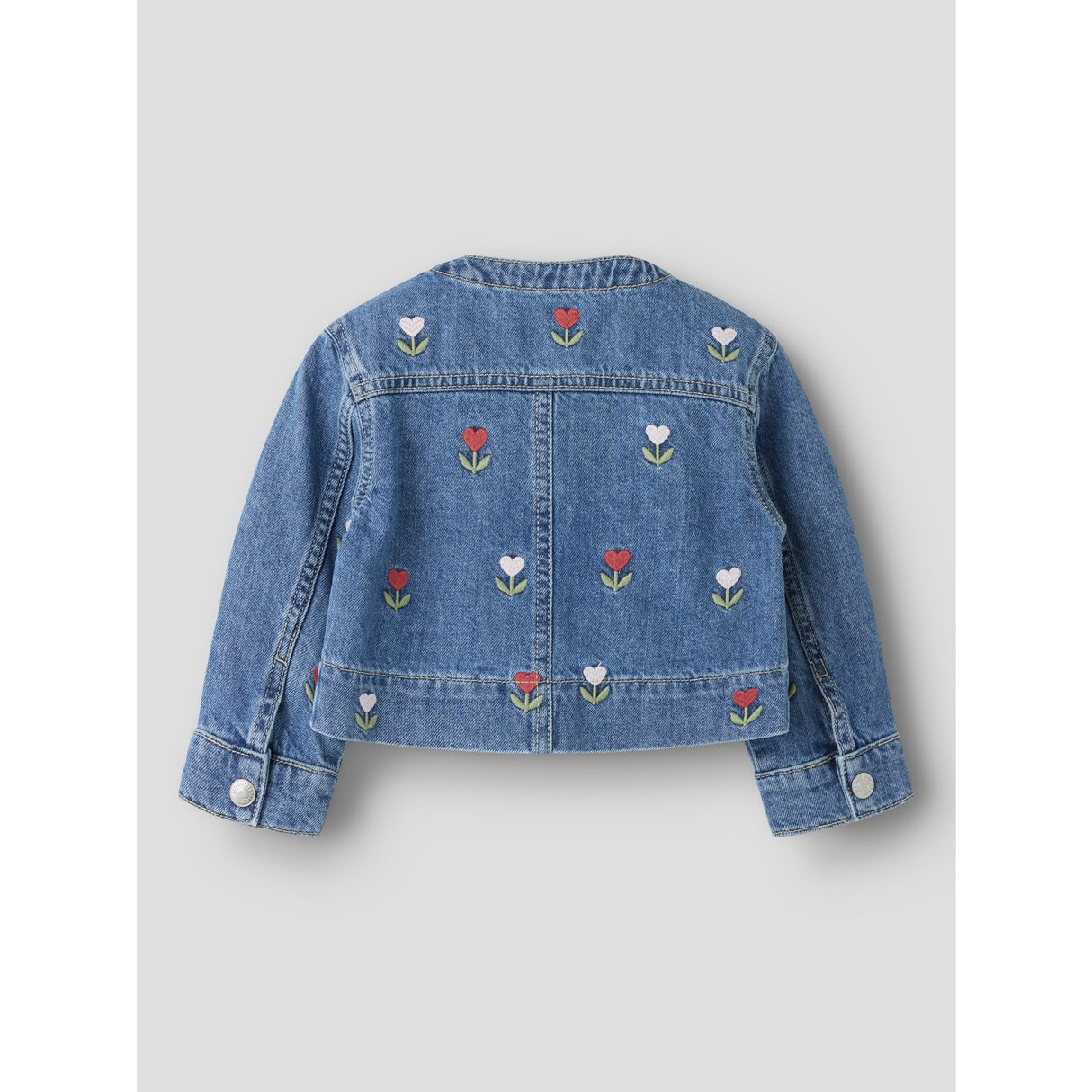 Name It Medium Blue Denim Embroided Nmfmalo Dnm Emb Jacket 5526-Bp