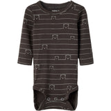 Name It Chocolate Brown Nbmnalas Ls Xsl Body