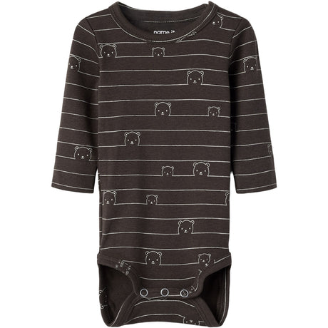 Name It Chocolate Brown Nbmnalas Ls Xsl Body