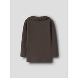 Name It Chocolate Brown Nmfnaisy Ls Slim Top