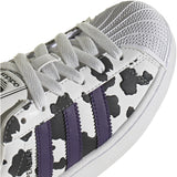adidas Originals Crystal White Violet Ftwr White Superstar Ii J Sneakers