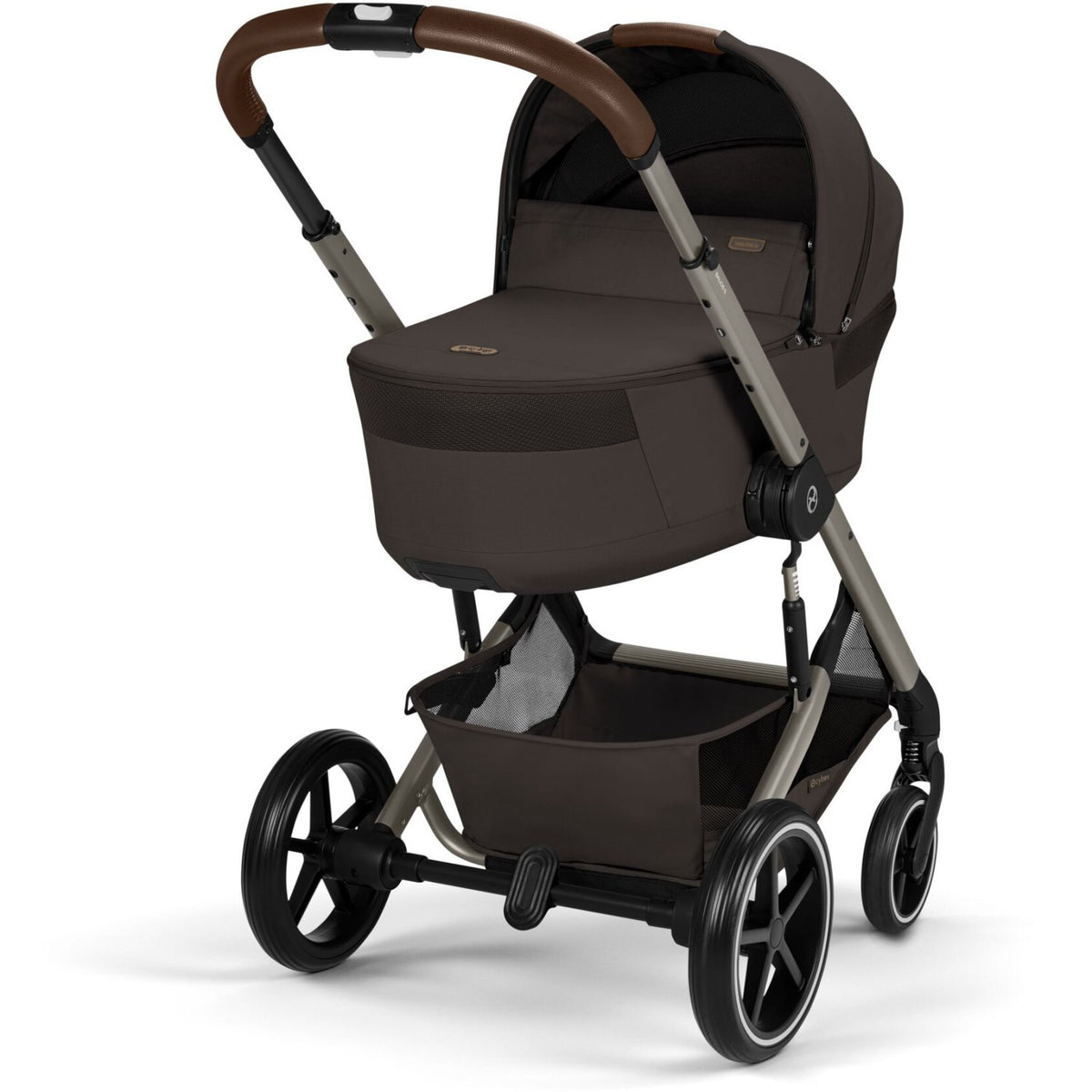 Cybex Chocolate Brown Balios S Lux Tpe Including Foldable Cot