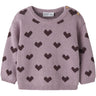 Name It Mauve Shadows Hearts In Catawba Grape Nbfoana Ls Knit Box
