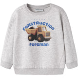 Name It Light Grey Melange Nmmonikkel Ls Rlx Swe Bru Bf