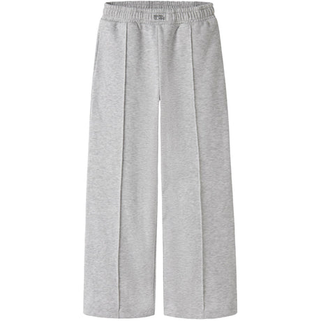 Name It Light Grey Melange Nkfoda Nreg Wide Swe Pants Bru Bf