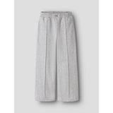 Name It Light Grey Melange Nkfoda Nreg Wide Swe Pants Bru Bf
