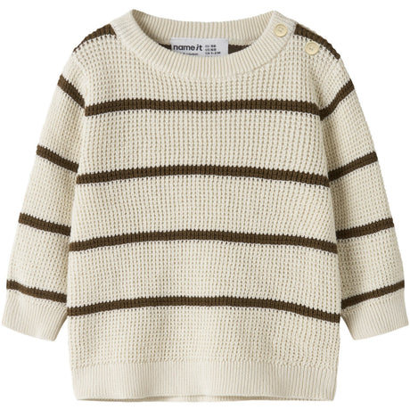 Name It Birch Sepia Nbmobob Ls Knit