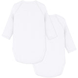 Petit Bateau White Long Sleeve Bodysuit 3-Pack