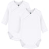 Petit Bateau White Long Sleeve Bodysuit 3-Pack