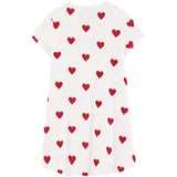 Petit Bateau Hearts Short Sleeve Dress