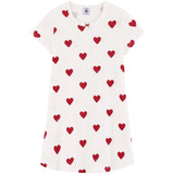 Petit Bateau Hearts Short Sleeve Dress
