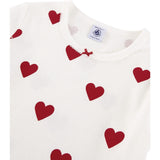 Petit Bateau Hearts Short Sleeve Dress