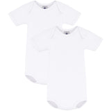 Petit Bateau White 2-Pack Short Sleeve Body