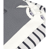 Petit Bateau Navy/White Long Sleeve Bodysuit 3-Pack
