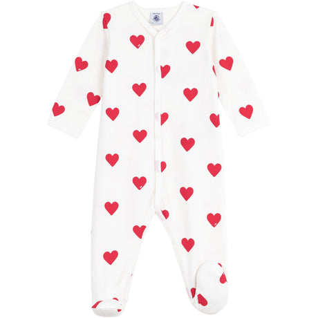 Petit Bateau Hearts Sleepsuit