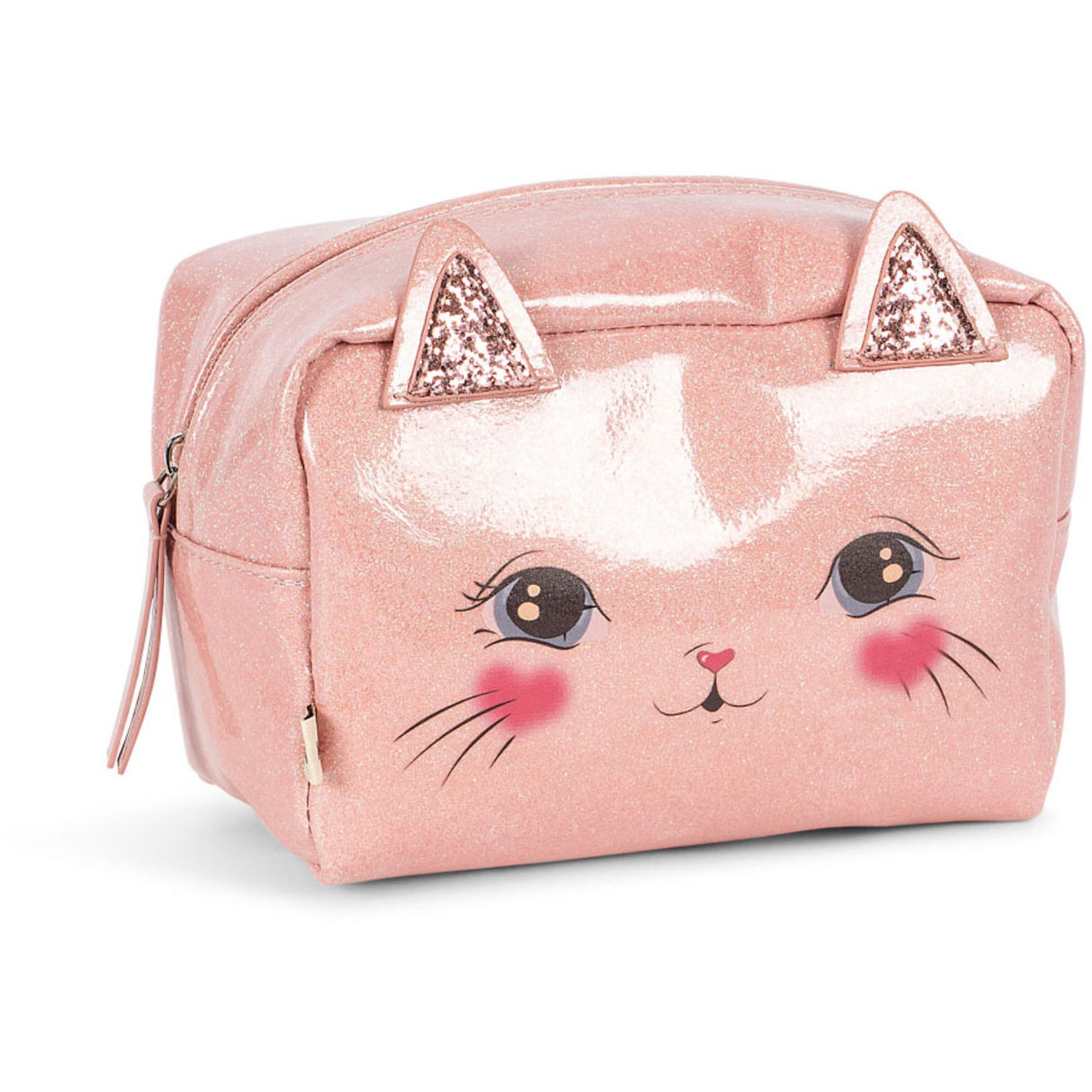 Konges Sløjd Cerise Glitter Pink Cat Pouch