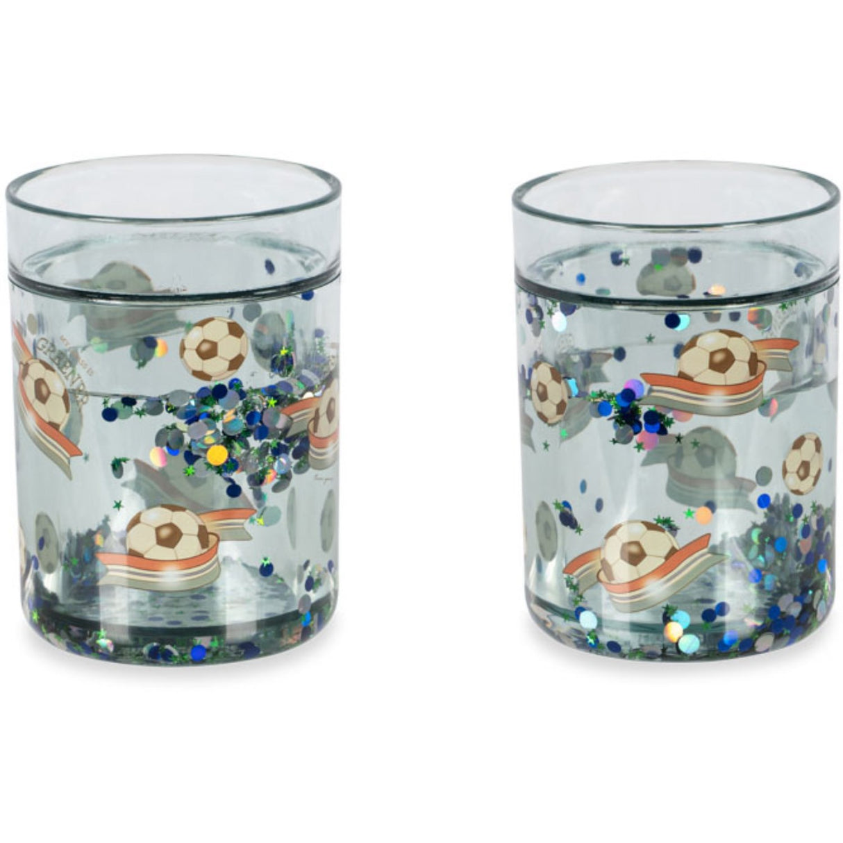 Konges Sløjd Off White/Kick It 2 Pack Glitter Cups