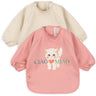 Konges Sløjd Ciao Miao 2 Pack Dinner Bib With Sleeves