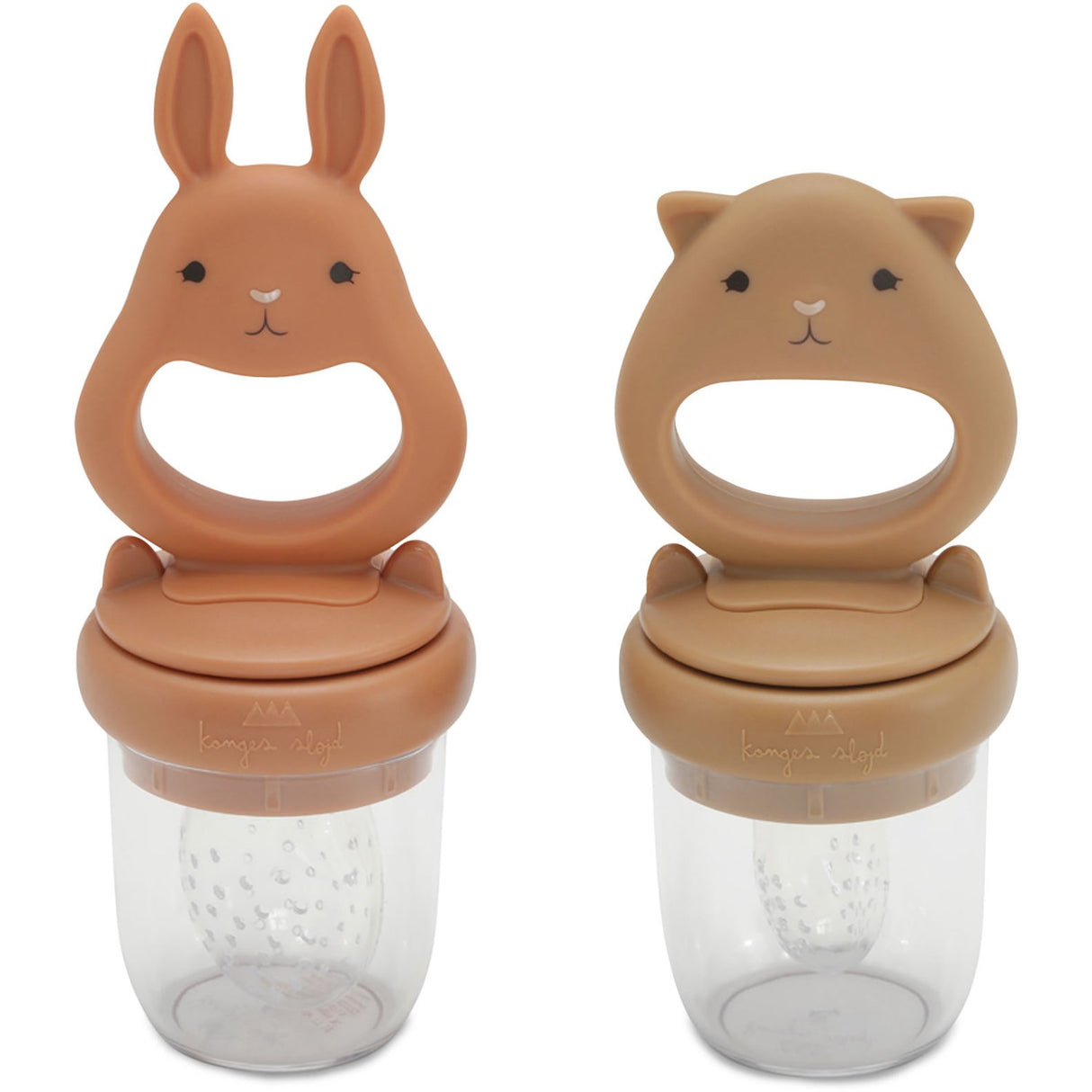 Konges Sløjd Almond/Terracotta Silicone Fruit Feeding Pacifier