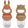 Konges Sløjd Almond/Terracotta Silicone Fruit Feeding Pacifier