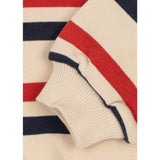 Konges Sløjd Tangerine Stripe Loupy Half Zip Sweat Gots
