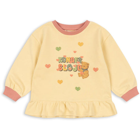 Konges Sløjd Banana Crepe Spotty Frill Sweat Gots