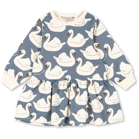 Konges Sløjd Swan Loupy Print Sweat Dress Gots