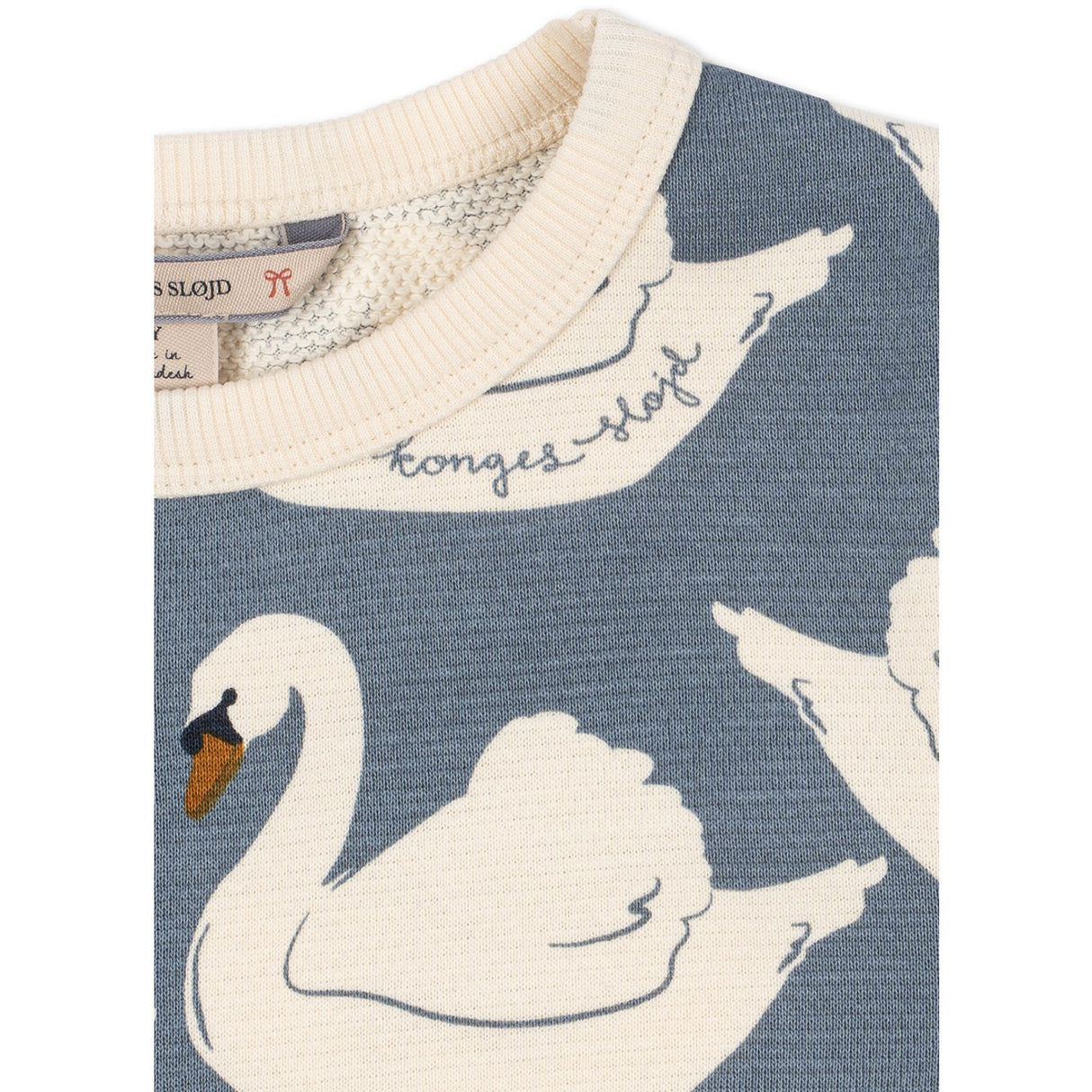 Konges Sløjd Swan Loupy Print Sweat Dress Gots