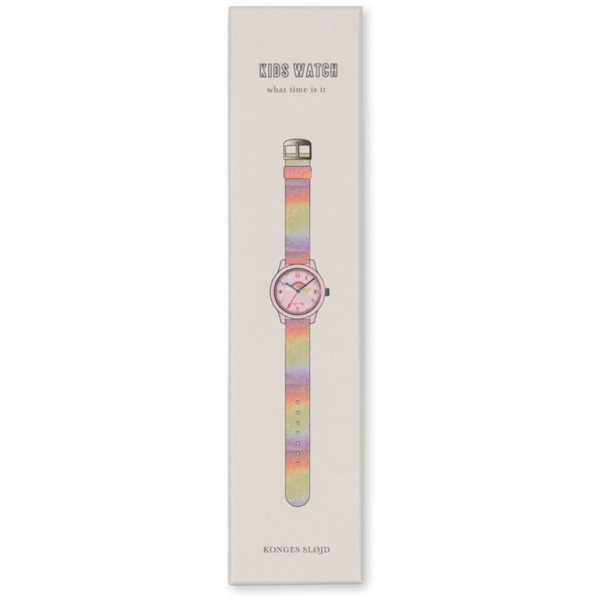 Konges Sløjd Rainbow Glitter Kids Watch Rainbow