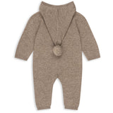 Konges Sløjd Light Brown Mattou Knit Onesie