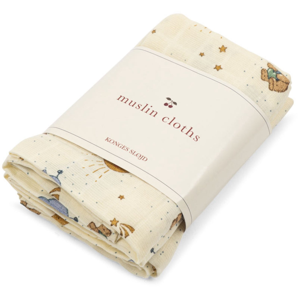 Konges Sløjd Cucciolo 3 Pack Muslin Cloth Gots