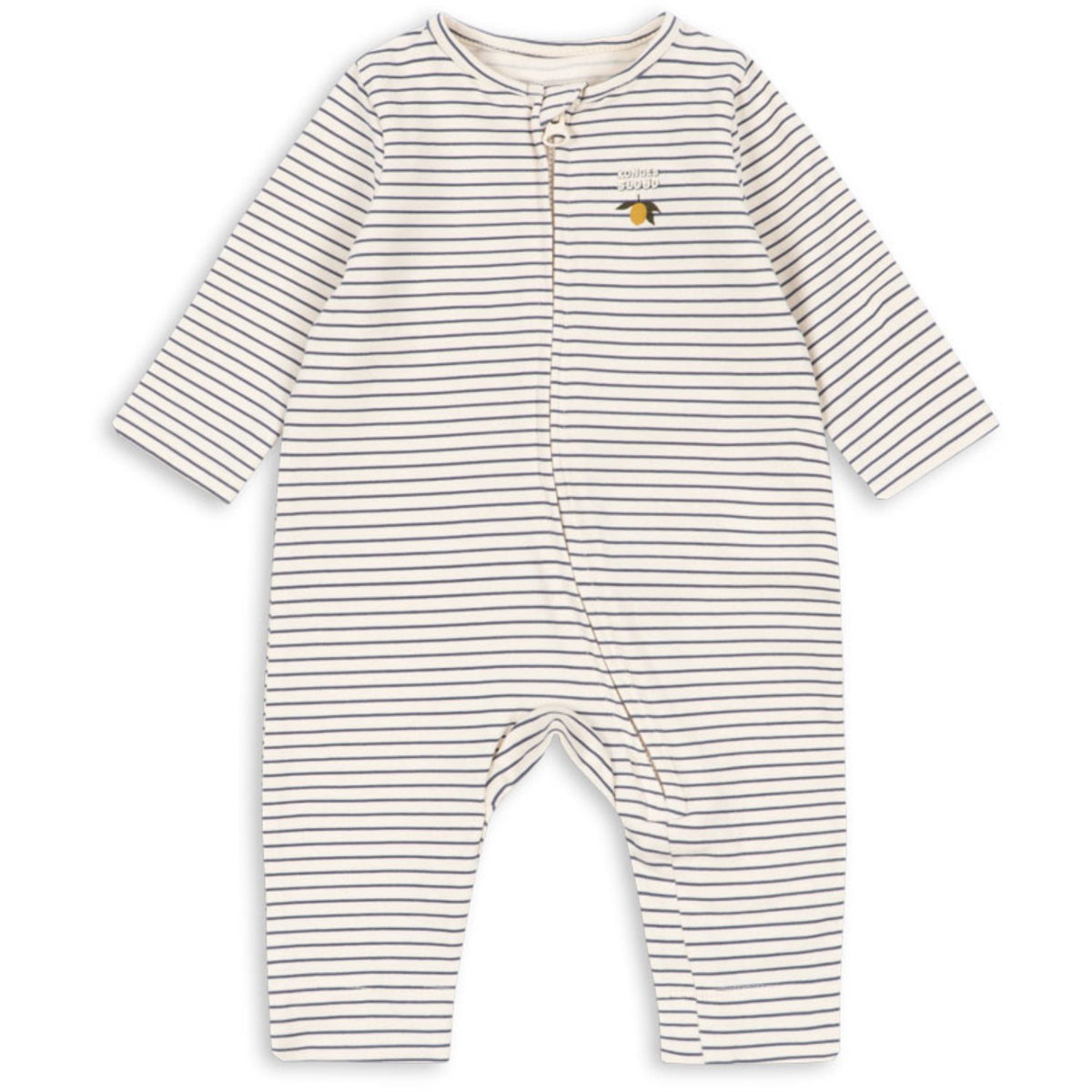 Konges Sløjd Stripe Como Basic Zip Onesie Gots