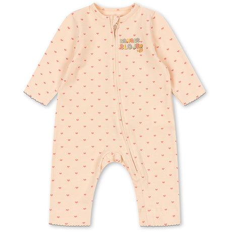 Konges Sløjd Teddy Coeur Basic Zip Onesie Gots