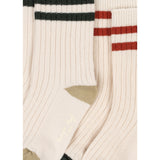 Konges Sløjd Green Stripe 2 Pack Rib Socks